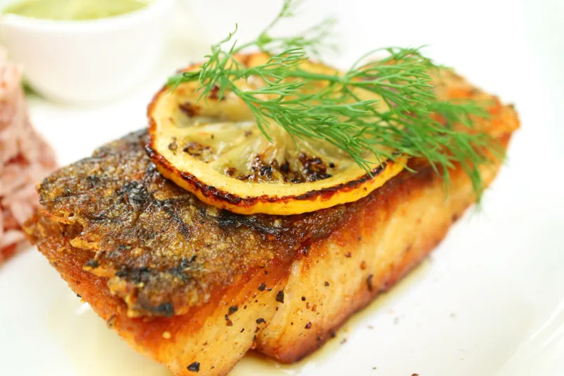 1 Classic Lemon Butter Pan Seared Sea Bass