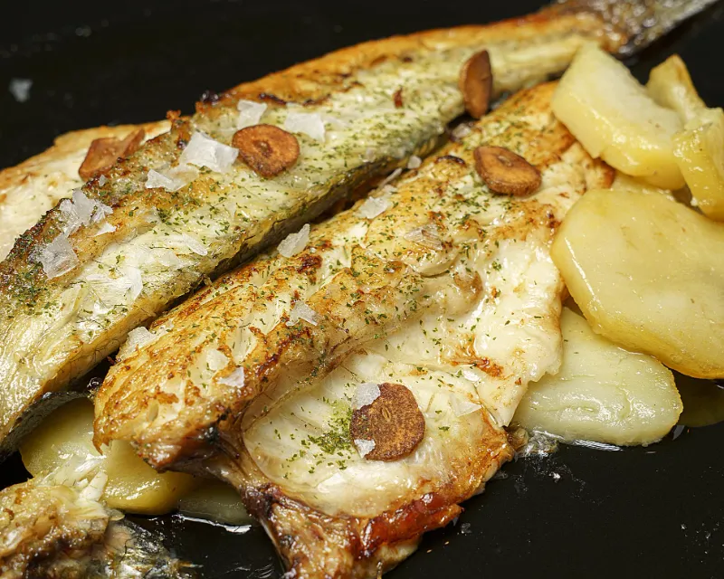 1 Pan Seared Sea Bass with Lemon Butter 1