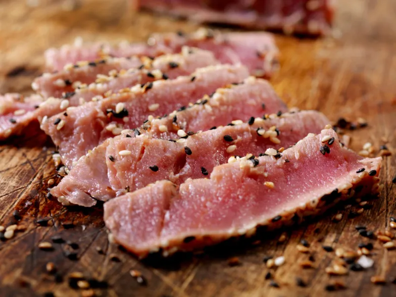 10 Gourmet Yellowfin Tuna Steak Recipes That'll Make You Look Like a Chef 1 Sesame Crusted Seared Yellowfin Tuna