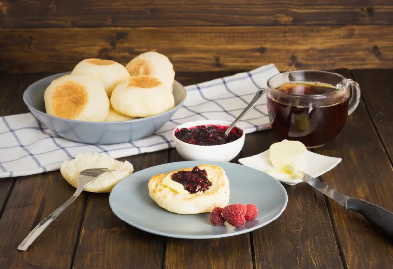 1. Classic Butter and Jam English Muffin