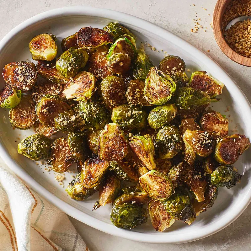 1. Crispy Roasted Brussels Sprouts