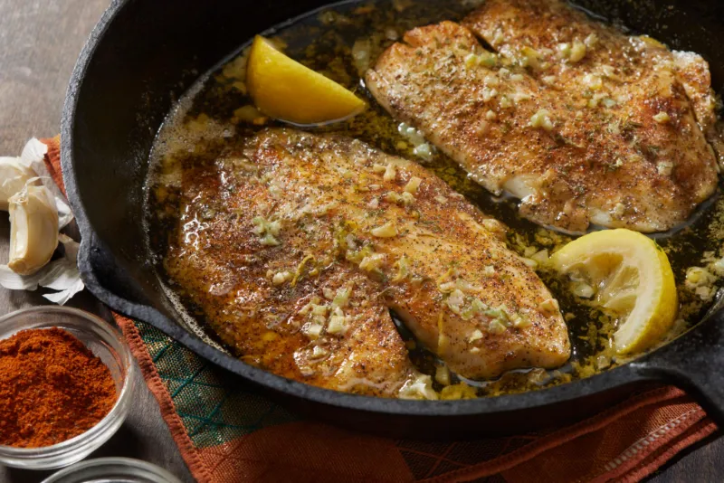 1. Lemon Garlic Grilled Tilapia