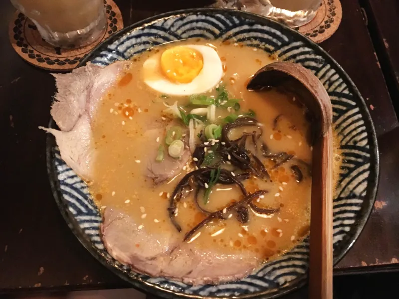 1. 🍜 Tonkotsu Ramen Creamy Pork Broth