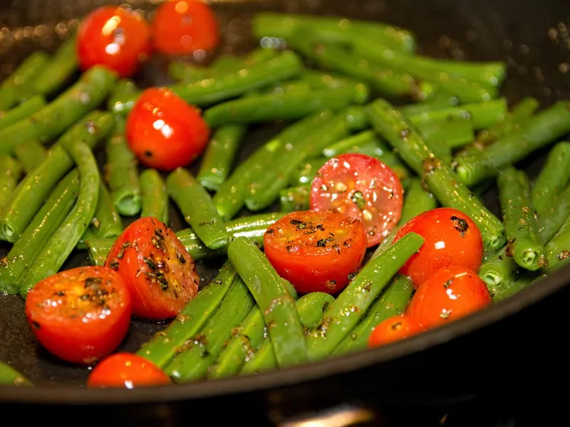 10 Green Bean Tomato Skillet