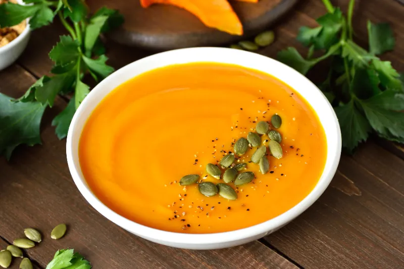 10. Crockpot Pumpkin Soup