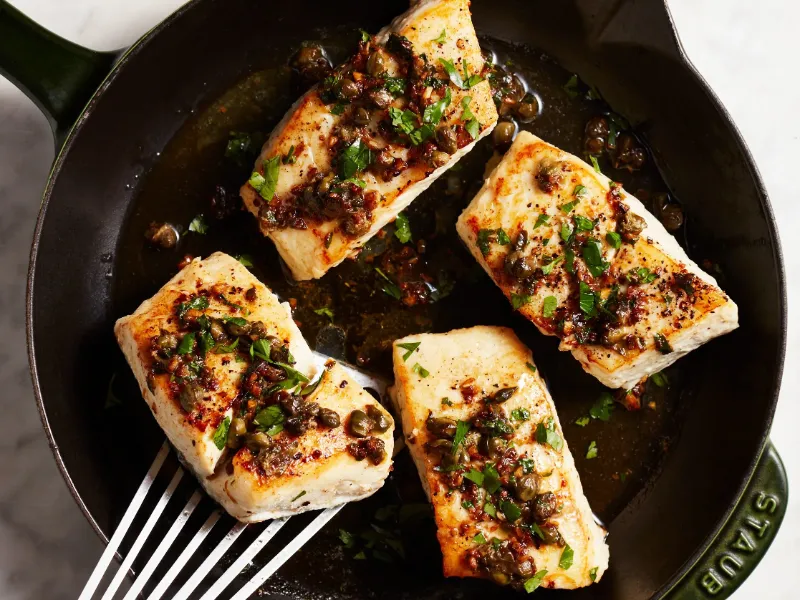 10. Halibut Breakfast Scramble