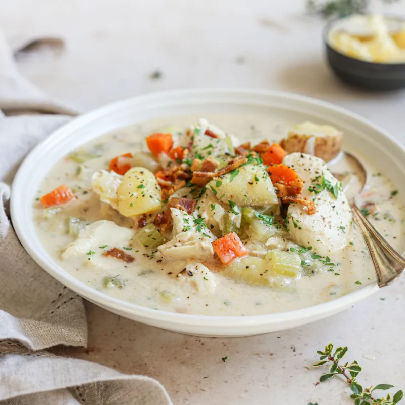 10. Halibut Cheek Chowder