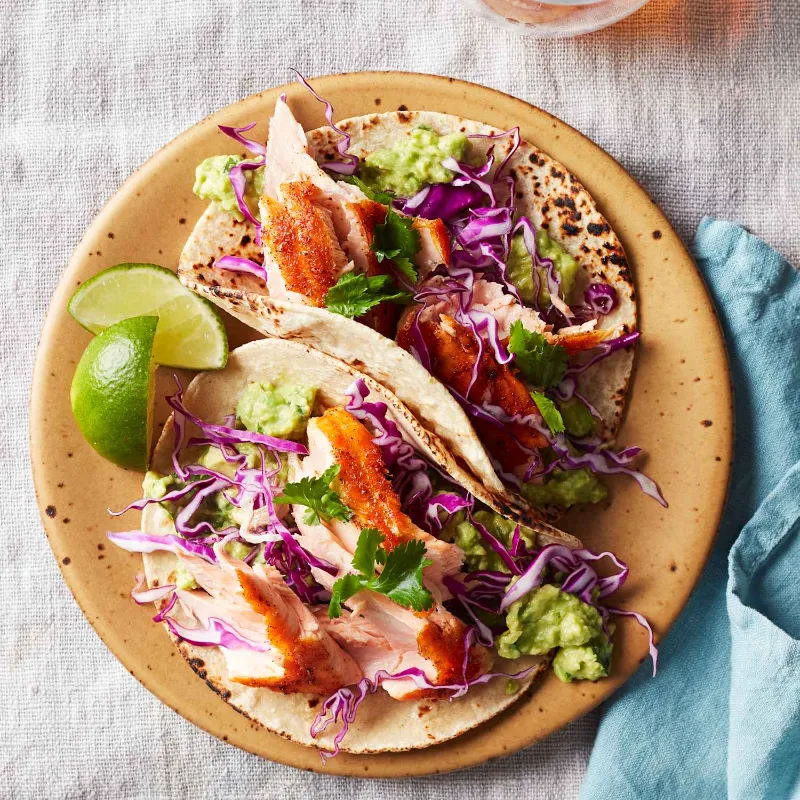10. 🌮 Salmon Tacos