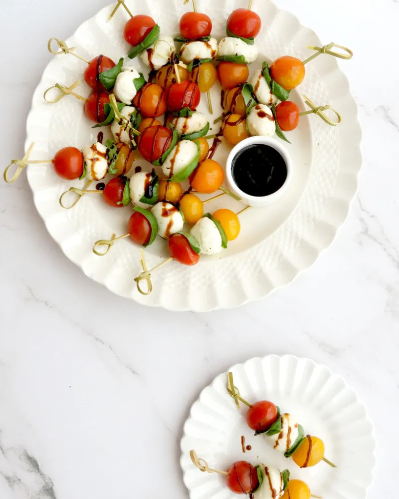 11. Caprese Skewers with Balsamic Glaze