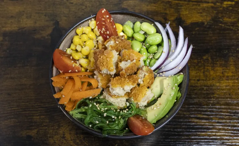 11. Chicken Cucumber Sushi Roll Bowl