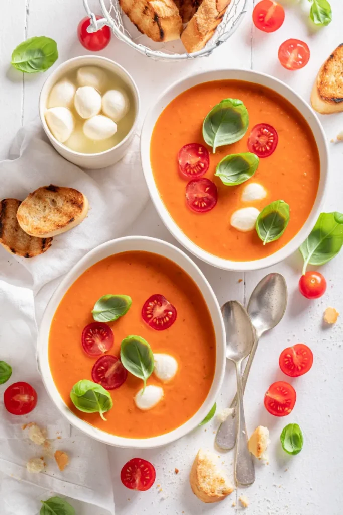11. Creamy Tomato Soup with Grilled Cheese