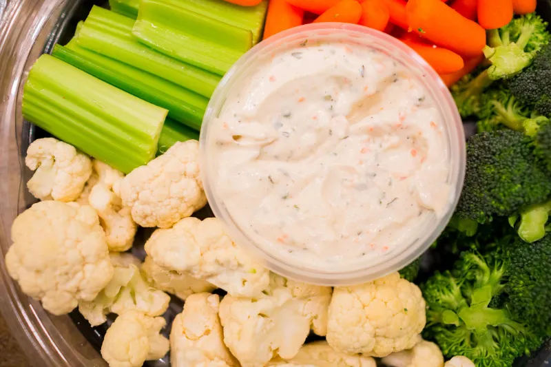11. Veggie Cups with Ranch