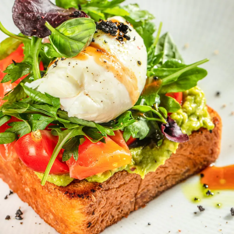 12. Avocado Toast With Poached Egg