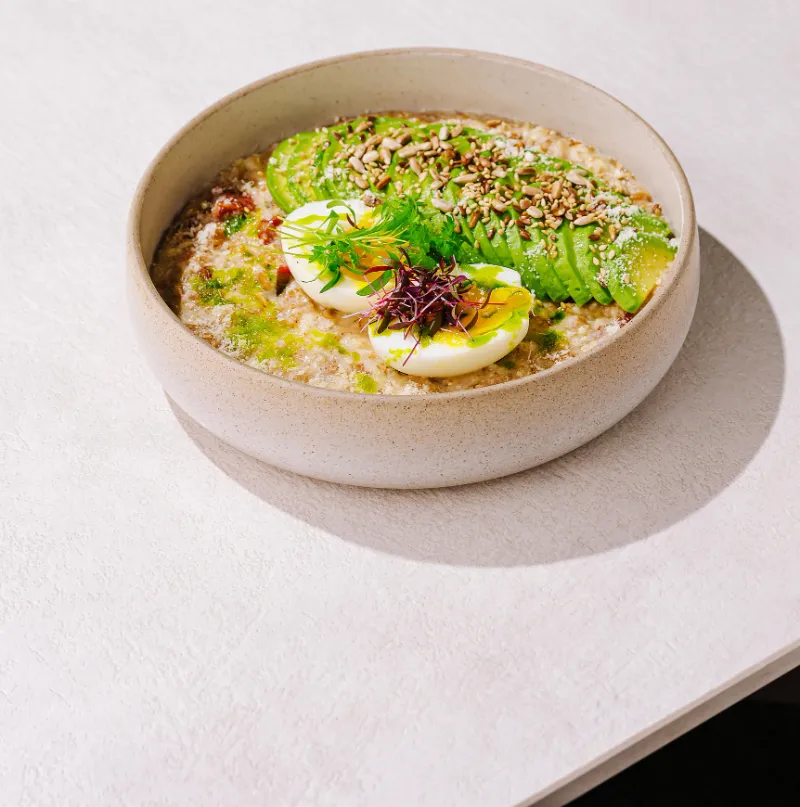 13. Avocado Oatmeal Bowl