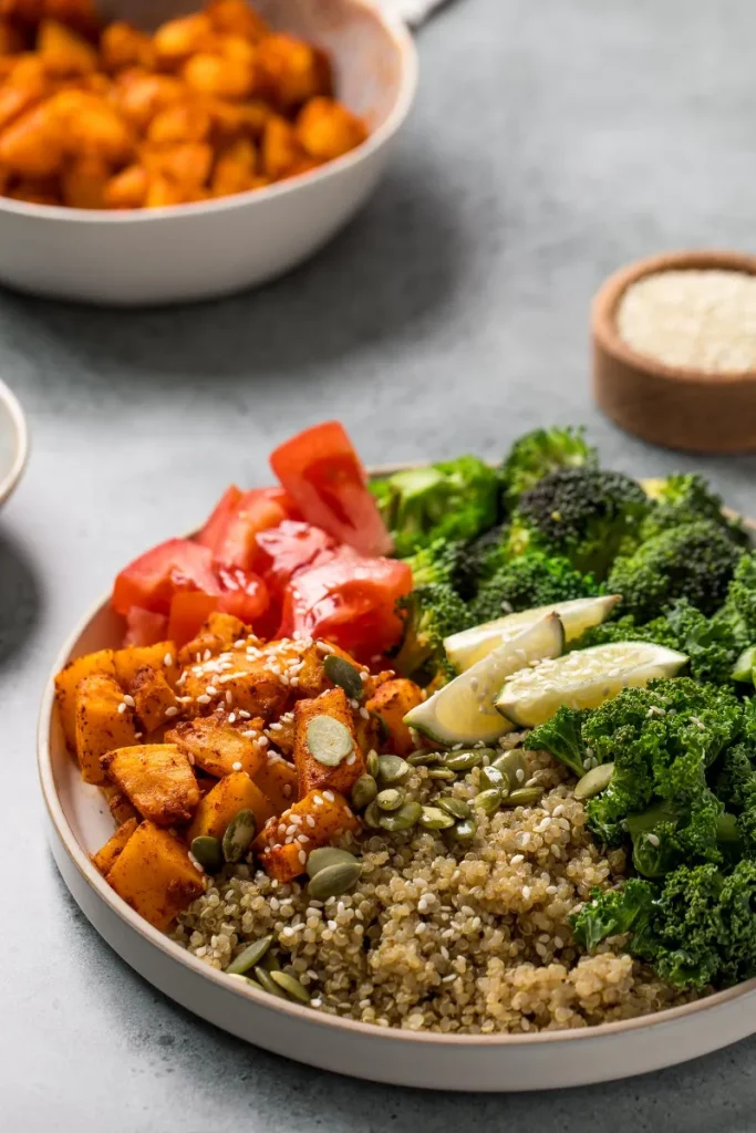 13. Quinoa Power Bowl with Roasted Vegetables