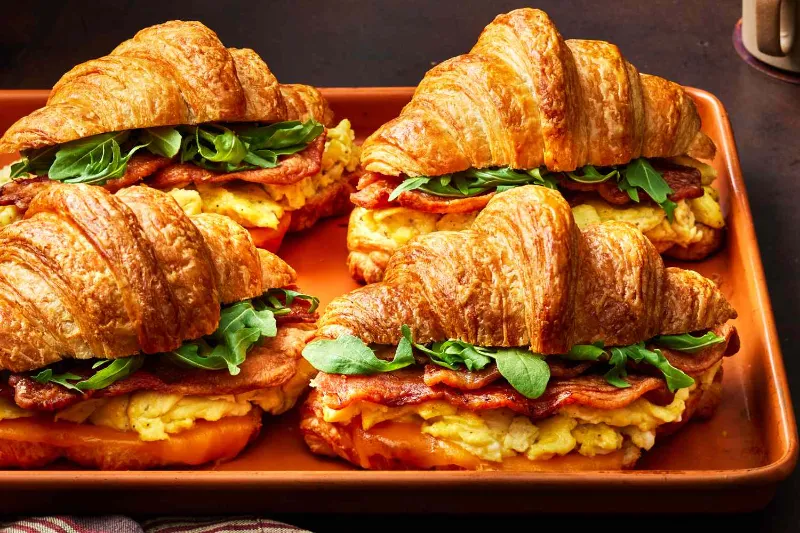 13. Sausage Egg and Pepper Croissant