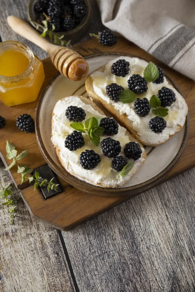 14. Ricotta and Honey English Muffin