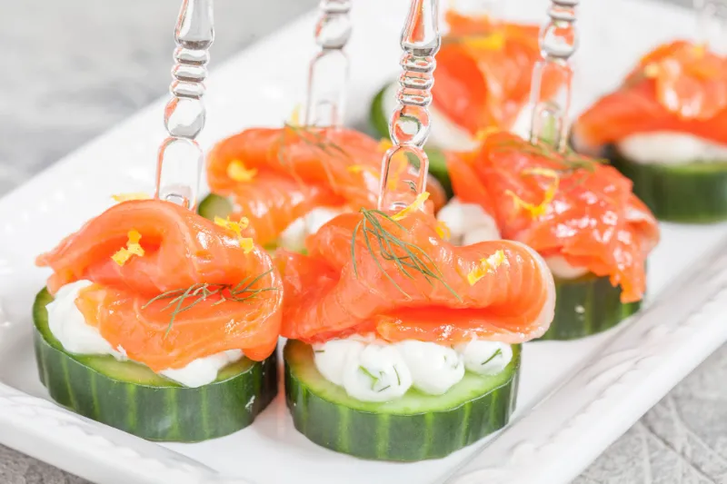 15. Lox Cucumber Rounds