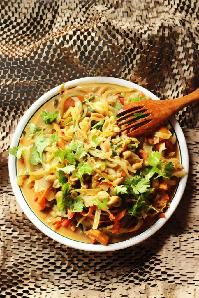 15. Raw Thai Peanut Noodle Salad