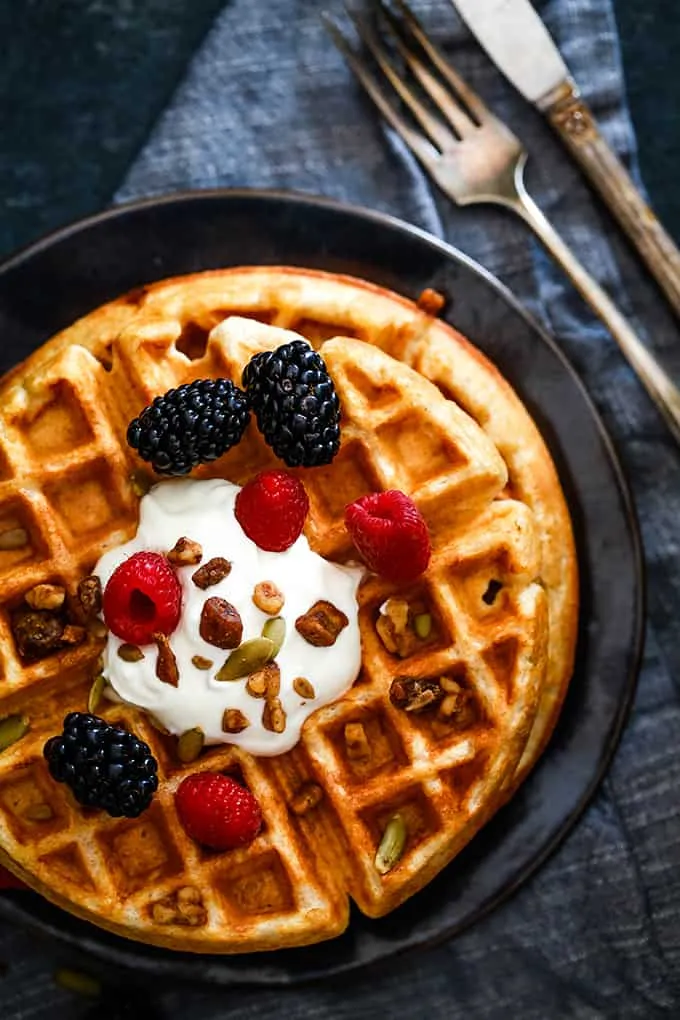 25 Protein-Packed Yogurt Breakfast Bowls You’ll Want Every Day 15. Yogurt Waffles