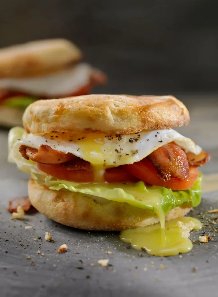 16. BLT English Muffin Breakfast