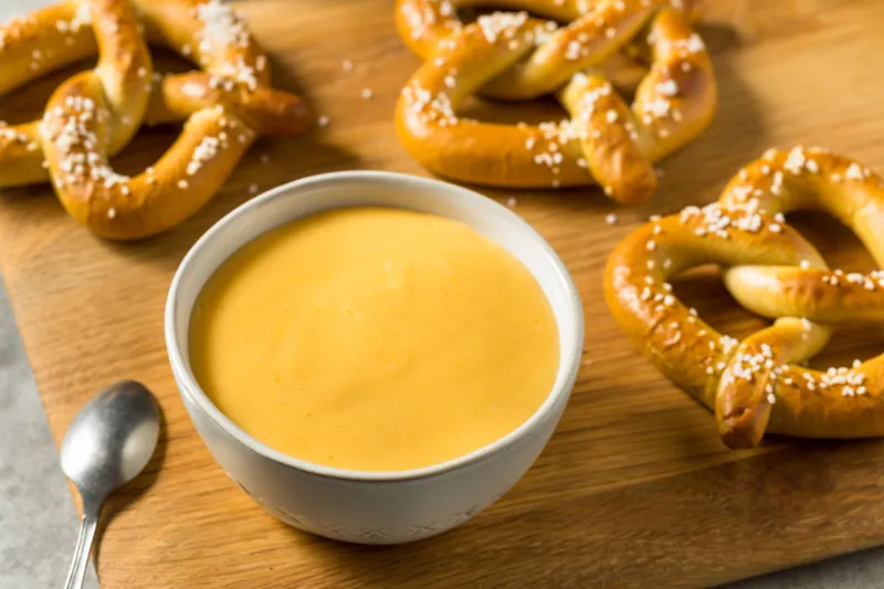 16. Pretzel Bites with Beer Cheese