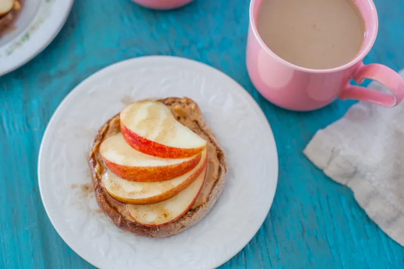 17. Almond Butter and Apple English Muffin