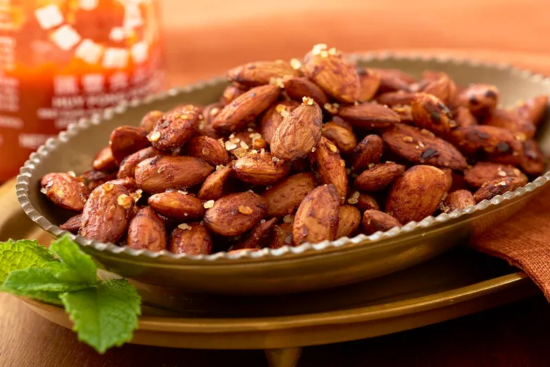 17. Honey Sriracha Almonds