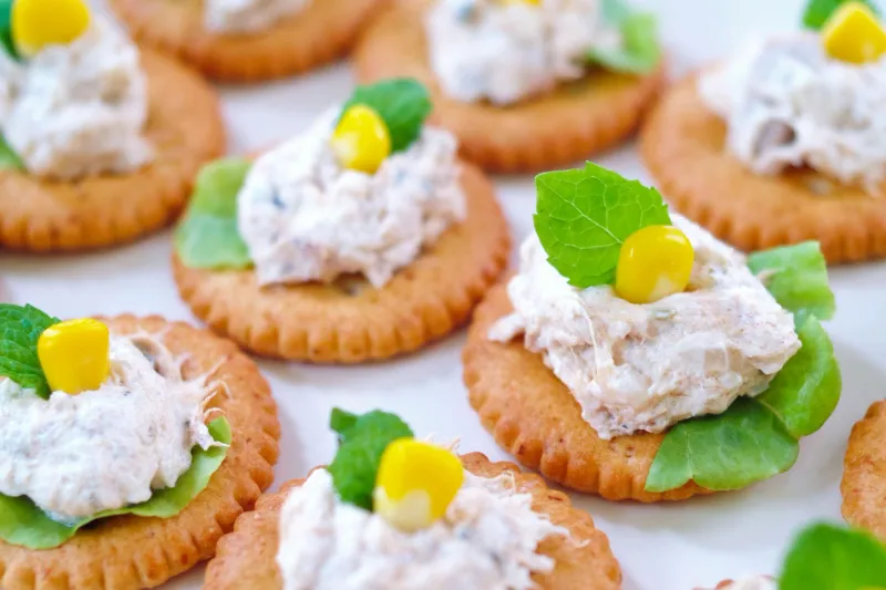 17. Tuna on Crackers