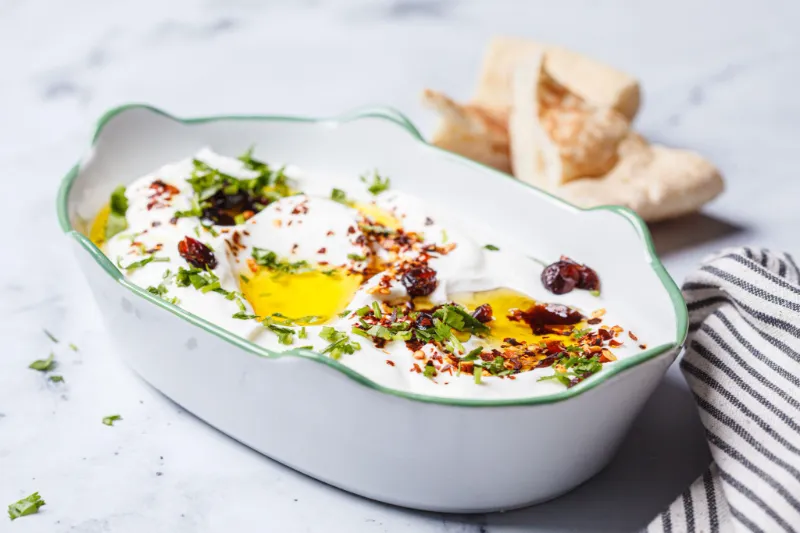 18. Whipped Feta with Olive Oil and Chili Flakes