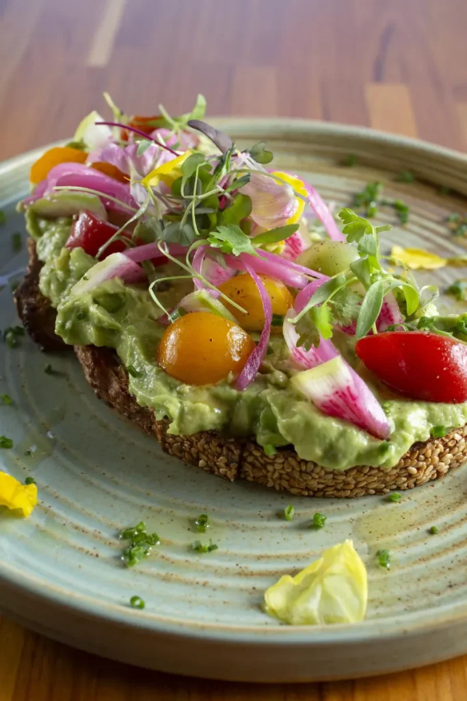 19. Avocado Toast With Corn and Black Beans