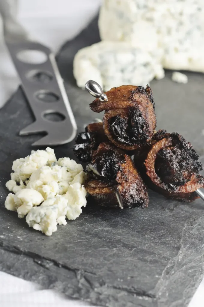 19. Bacon Wrapped Dates with Blue Cheese