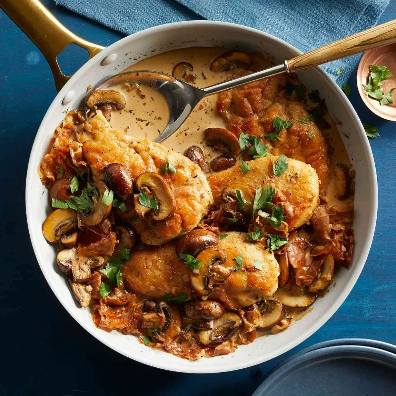 2 Creamy Chicken Marsala