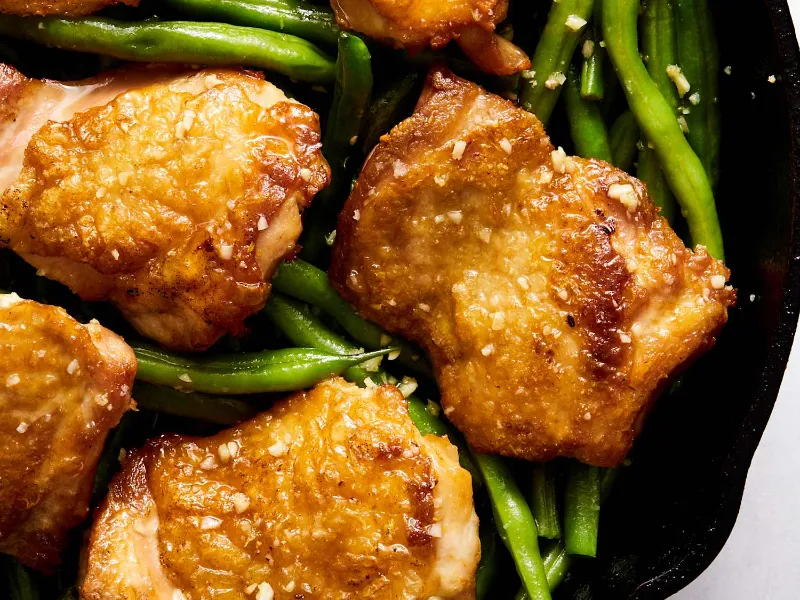 2 Garlic Butter Chicken Thighs