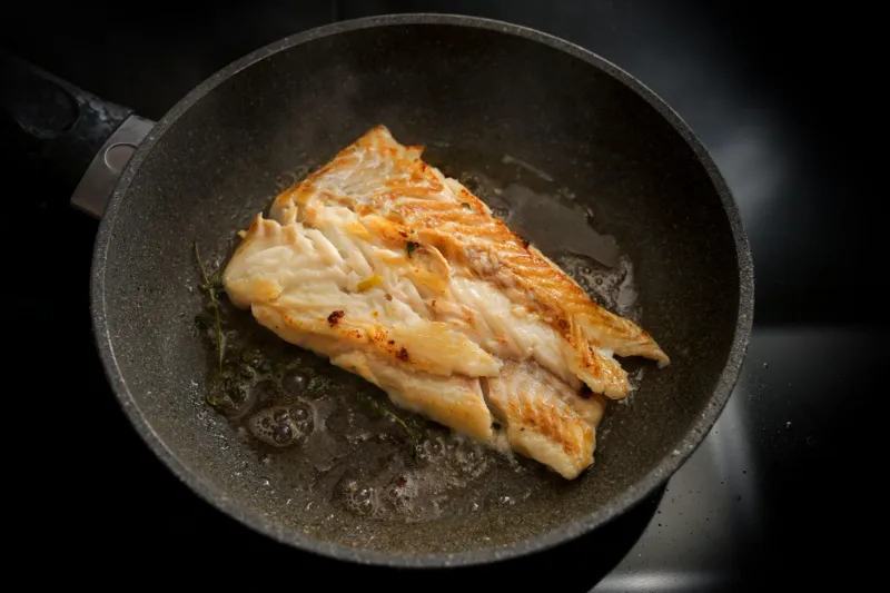 2 Pan Seared Cod with Butter Sauce