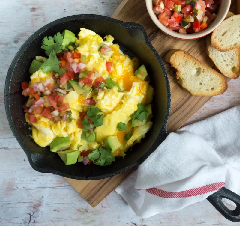 2. Avocado and Egg Scramble