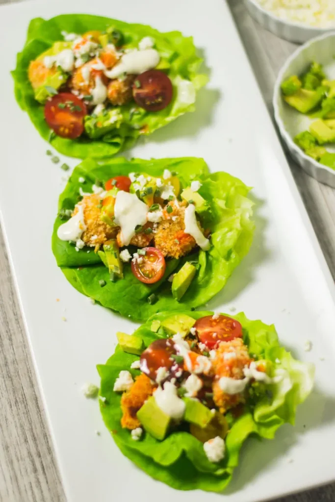 2. Buffalo Chicken Lettuce Wraps