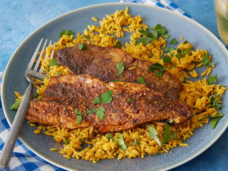 2. Cajun Blackened Tilapia