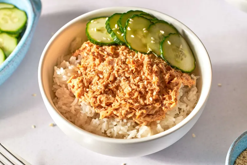2. Creamy Tuna Rice Bowl