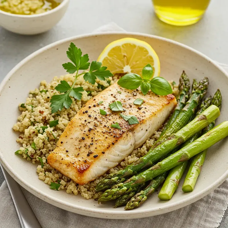 2. Grilled Mediterranean Haddock