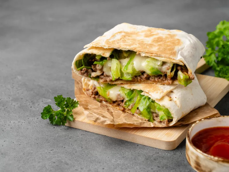 2. Quesadilla with Melted Cheese