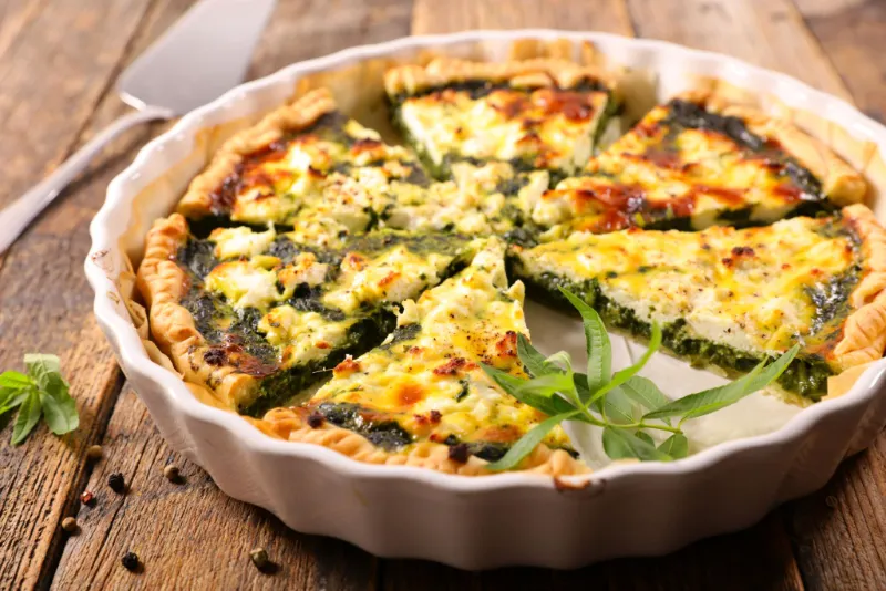2. Spinach Feta Quiche