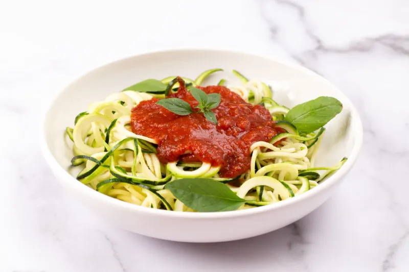 2. Zucchini Noodles with Raw Marinara