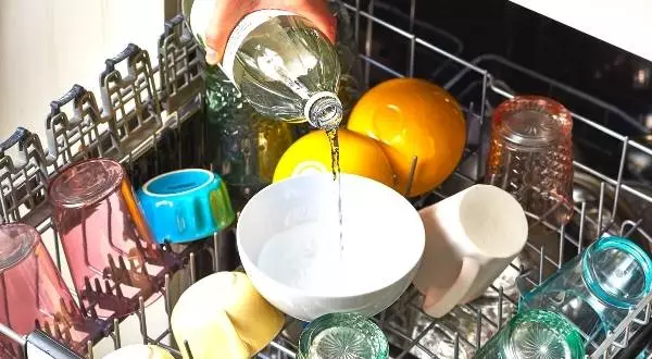 how to clean the dishwasher with apple cider vinegar