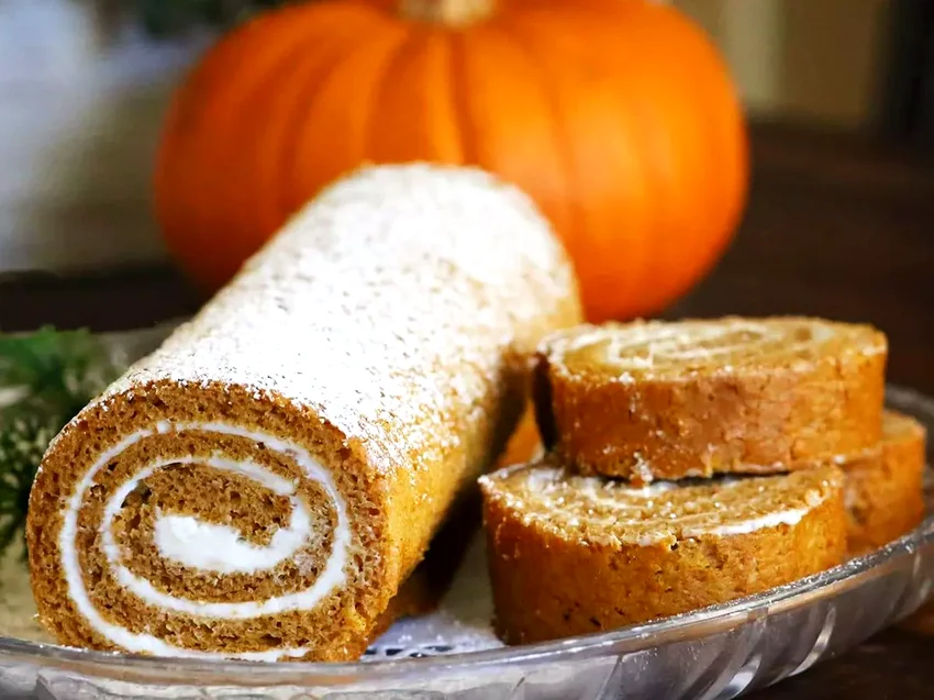 13 Ways to Use Up Your Leftover Canned Pumpkin Perfectly 2/3 Cup: Pumpkin Roll