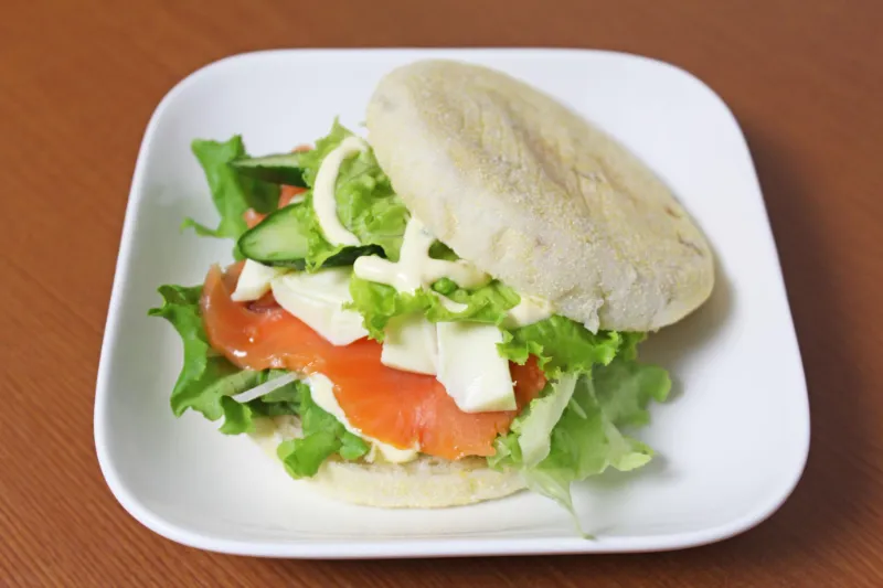 23. Lox and Everything Bagel Seasoning English Muffin