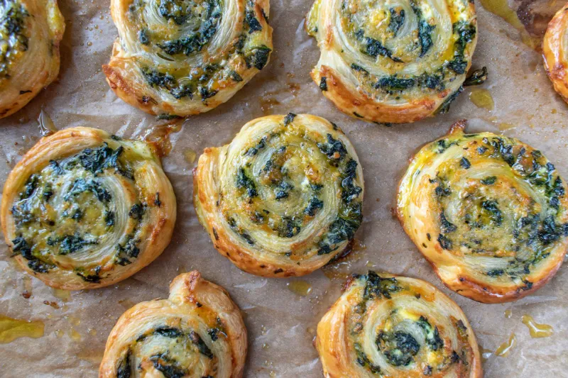 23. Spinach Artichoke Pinwheels