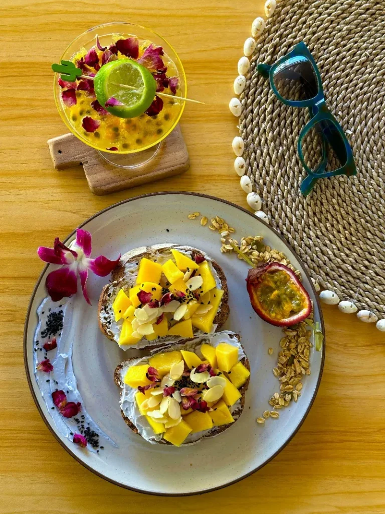 25. Tropical Coconut and Mango English Muffin