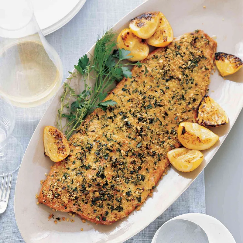10 Best Dinner Recipes for 4 That'll Save Your Weeknights 3 Baked Lemon Herb Salmon