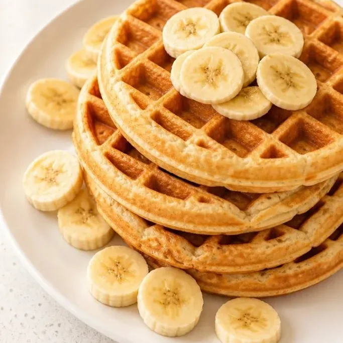 15-Minute 3-Ingredient Banana Waffles 3 Ingredient Banana Waffles